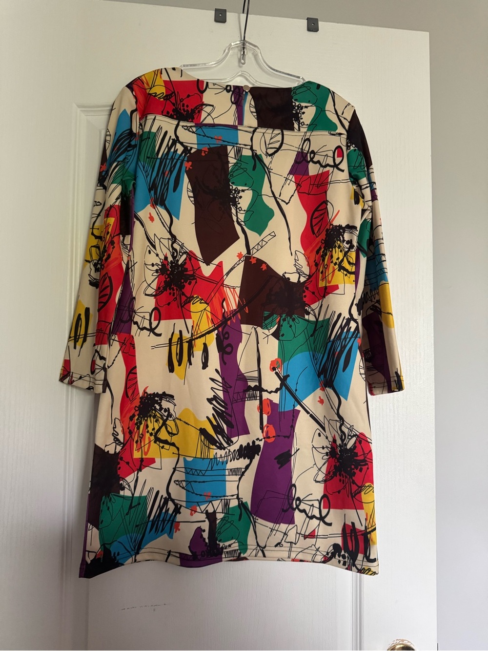 ShejoinSheenjoy Abstract Multi-Color Shift Dress - Picture 7 of 7
